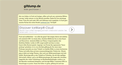 Desktop Screenshot of gifdump.de